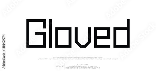 Abstract minimal future alphabet fonts. simple typography sport future creative font . vector illustrator
