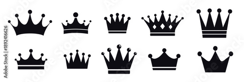 crown icons vector design