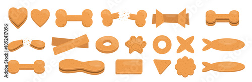dog snack clipart design illustration