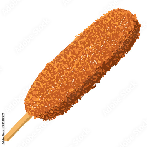 Corndog Illustration vector