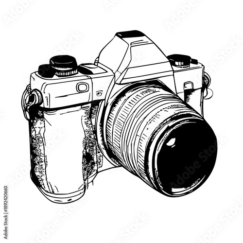 Compact digital SLR camera with interchangeable lenses, high-resolution DSLR for professional photography and versatile creative shooting