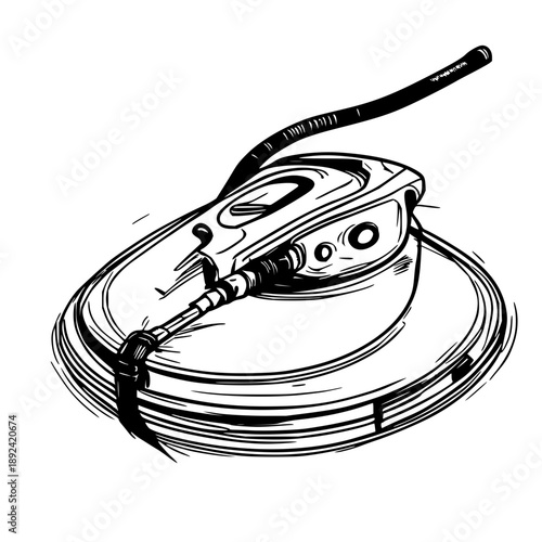 Smart robotic vacuum cleaner navigating cluttered living room floor, autonomously cleaning hardwood carpet and hallway for effortless home maintenance