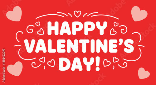 Happy Valentines Day Greeting Card.