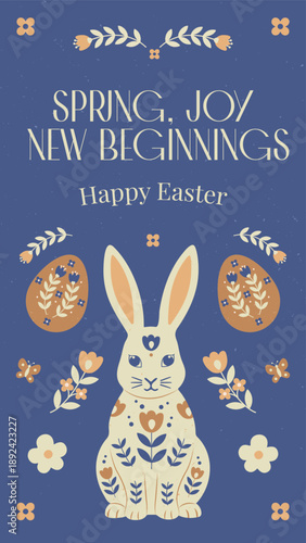 Spring Joy New Beginnings Mobile Story Template for Easter
