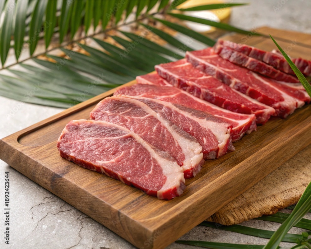 Fototapeta premium raw pork chops