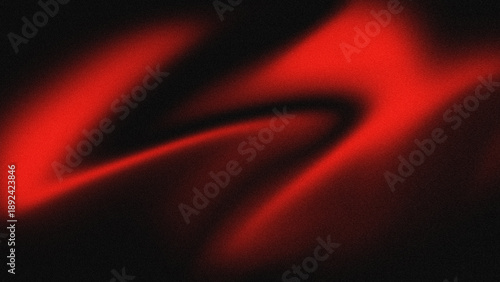 Photos Abstract background with red and black color gradients with soft curves resembling folds of luxury fabric such as velvet or silk and has a rough grained texture