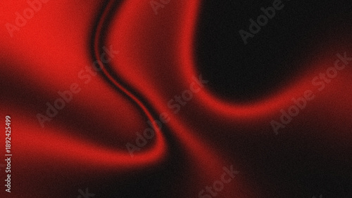 Tableau sur toile Abstract background with red and black color gradients with soft curves resembling folds of luxury fabric such as velvet or silk and has a rough grained texture