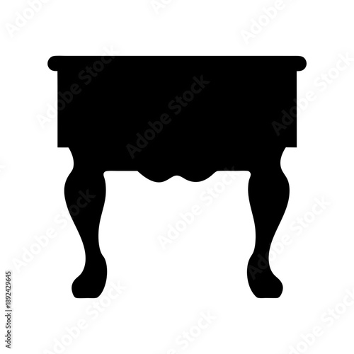 Elegant wooden side table