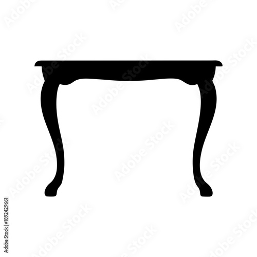 Elegant wooden console table