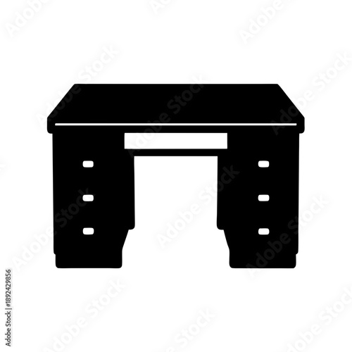 Classic wooden office desk