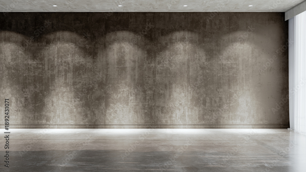 Obraz premium Large luxury modern bright interiors Living room mockup illustration 3D rendering