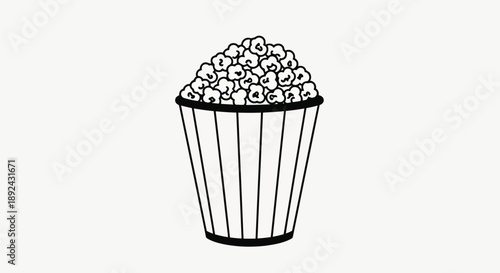 Delicious popcorn in a bucket for snack time fun