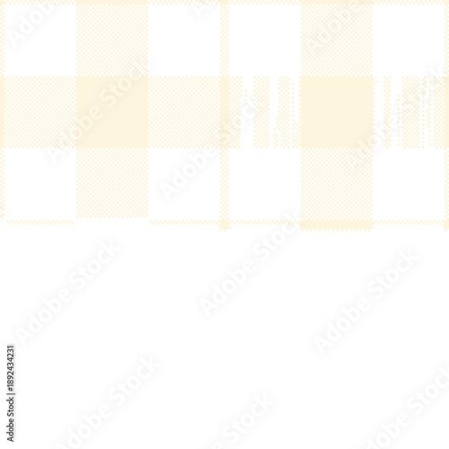 Fall texture plaid seamless, mat textile tartan vector. Print check background fabric pattern in orange and light colors.