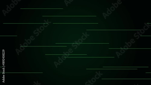 Dark Green Background with Moving Lines.