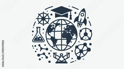 Science and Education Icon Set
Innovation and Learning Symbol Collection