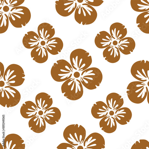 coquette seamless purple and yellow flowers pattern. Delicate petals and vibrant blossoms create an artistic and vintage botanical illustration. pastel flower seamless pattern