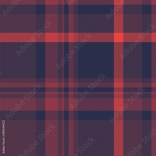 Kitchen tartan pattern seamless, form plaid check fabric. Blank background texture textile vector in pink and dark colors.