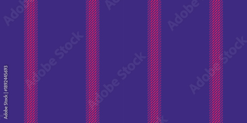 Rlain vector pattern texture, multicolored textile fabric seamless. Faper lines background vertical stripe in violet and pink colors.
