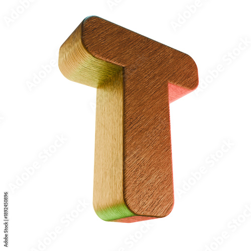 T Wooden Alphabet Letter Carved Wood Character Graphic