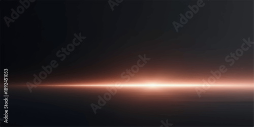 Bright glowing horizon streak across dark futuristic space with cinematic science fiction style