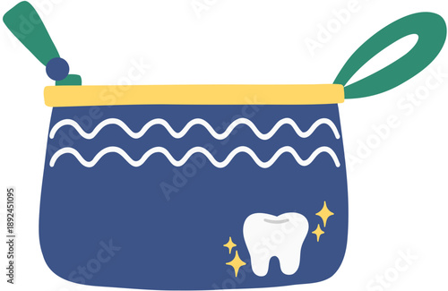 Dental Care Pouch Vector Illustration