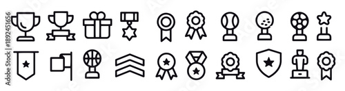 awards icons vector design