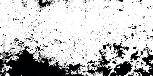 High contrast grunge frame featuring heavy ink distressing along the top and bottom edges clean white center makes it perfect for framing photographs, text, or illustrations.