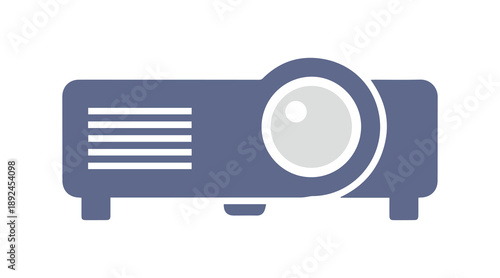 Projector symbol. Vector illustration isolated
