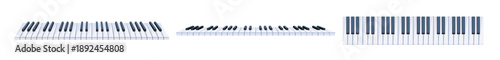 piano keyboard set collection musical instrument row