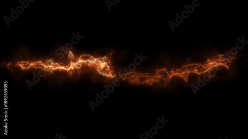 Wallpaper Mural Spectacular lightning bolts in the night sky with fiery electrical discharges across the dark horizon Torontodigital.ca