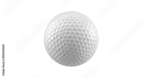 Slika na platnu Textured golf ball PNG isolated on transparent background, sports equipment for