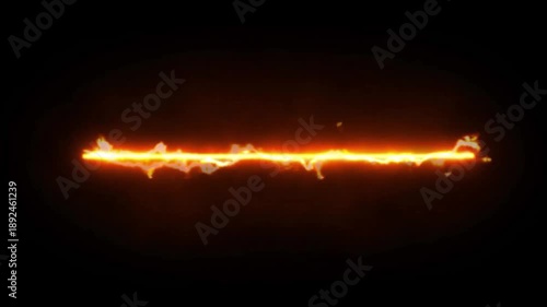 Wallpaper Mural Animated sequence showing a fiery lightning bolt cracking across a dark background with glowing orange highlights in a cinematic style Torontodigital.ca