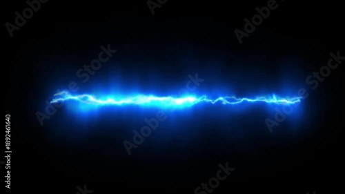 Wallpaper Mural High Voltage Lightning Bolts Emitting Bright Blue Electricity Across Darkness Torontodigital.ca