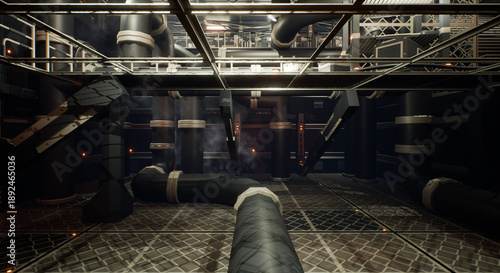 Wallpaper Mural ステーション_配管制御フロア Torontodigital.ca