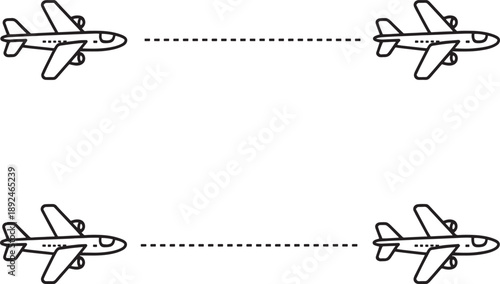 Airplane flight path travel transportation