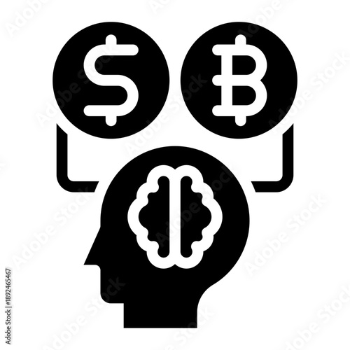 business thinking icon vector