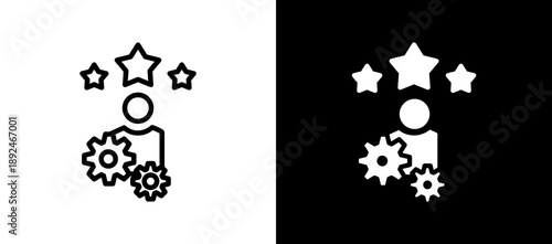 Skills whiteblack icon