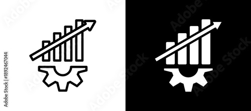 Career Promotion whiteblack icon