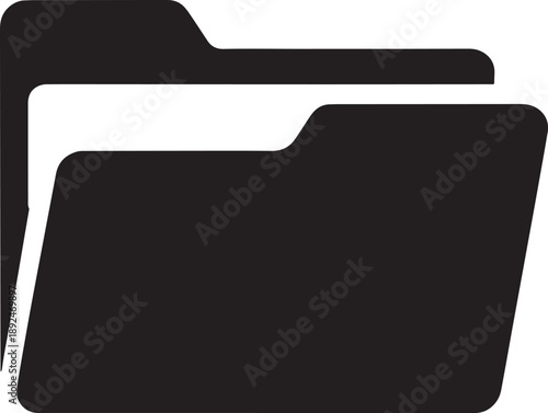 Black File Folder document office supplies black organization storage