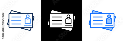 Id Card triple icon