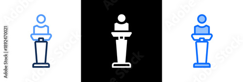 Lectern triple icon