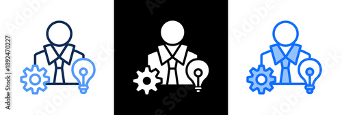 Advancement triple icon