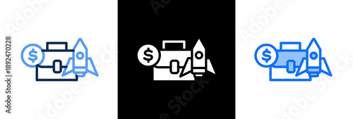 Career Path triple icon