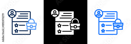 Portofolio triple icon