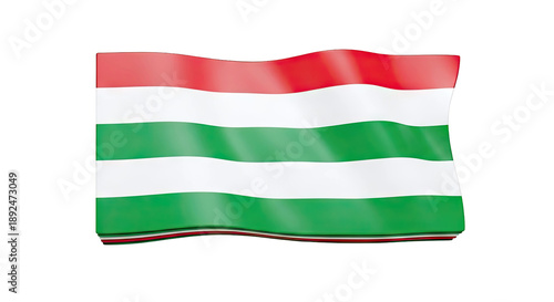 Free Download Hungarian Flag - Horizontal Red, White, Green Stripes - GFXLoad