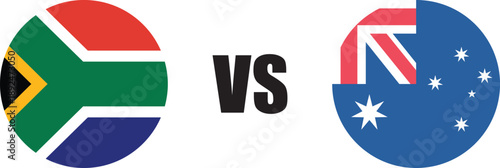 South Africa vs Australia flag used for matches