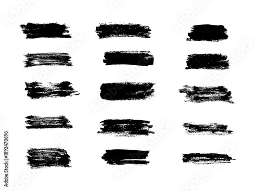 Grunge style hand-drawn thick brush strokes in acrylic paint.