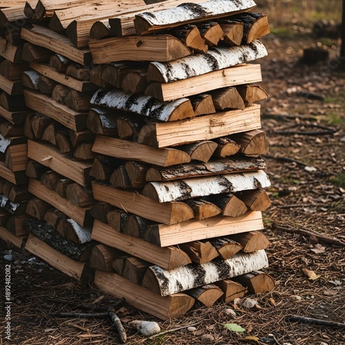 Firewood Stack for Camping