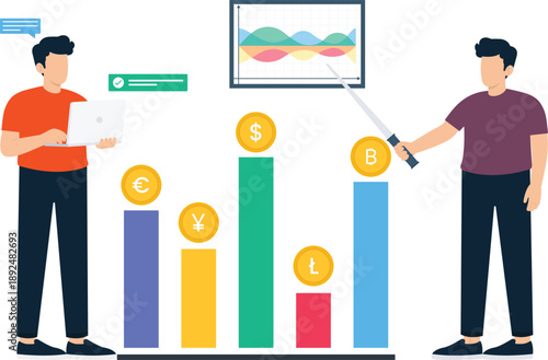Working person managing time planning business tasks on calendar appointment using magnifying glass for important date tracking deadline