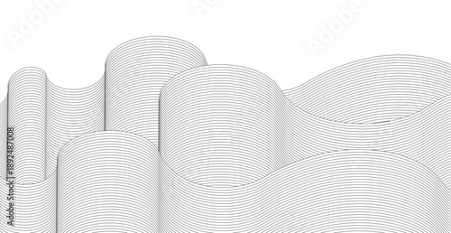 abstract wavy graphics 3d rendering	
